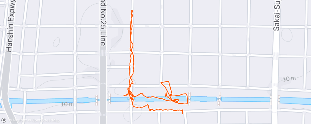 Map of the activity, Dotonbori walk