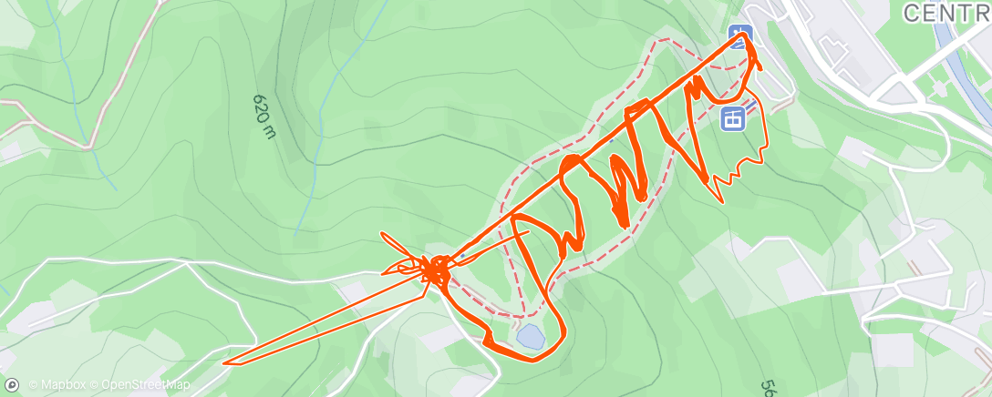 Map of the activity, Lunch Ride