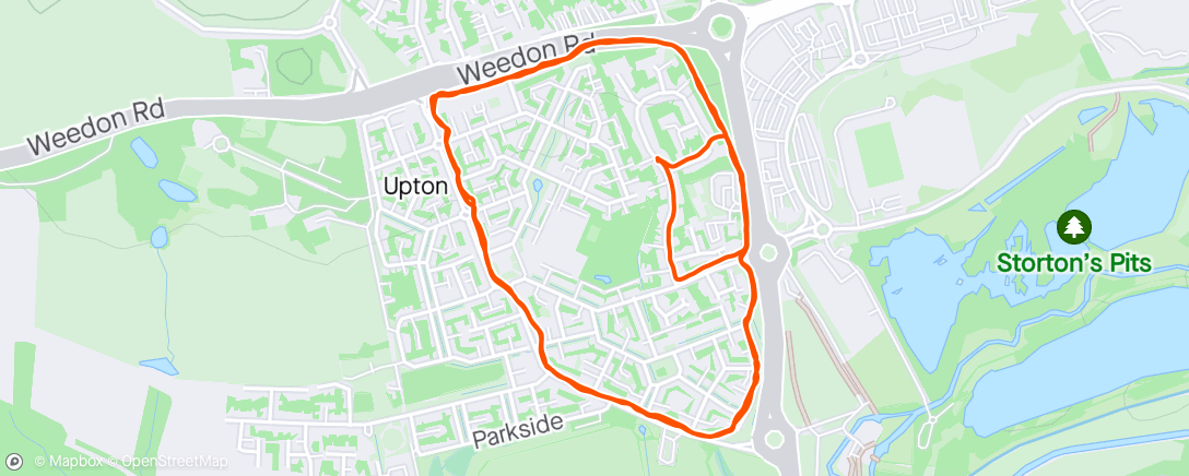 Map of the activity, First run after putting my back out