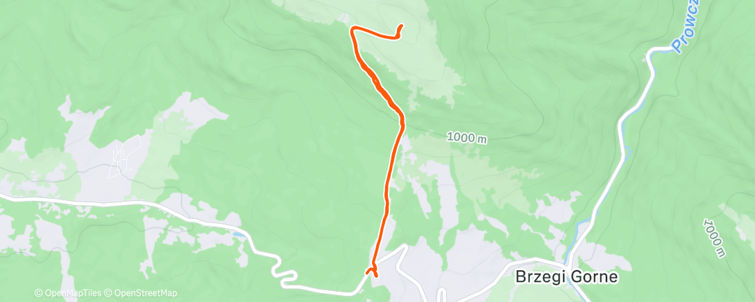 Map of the activity, Lunch Hike