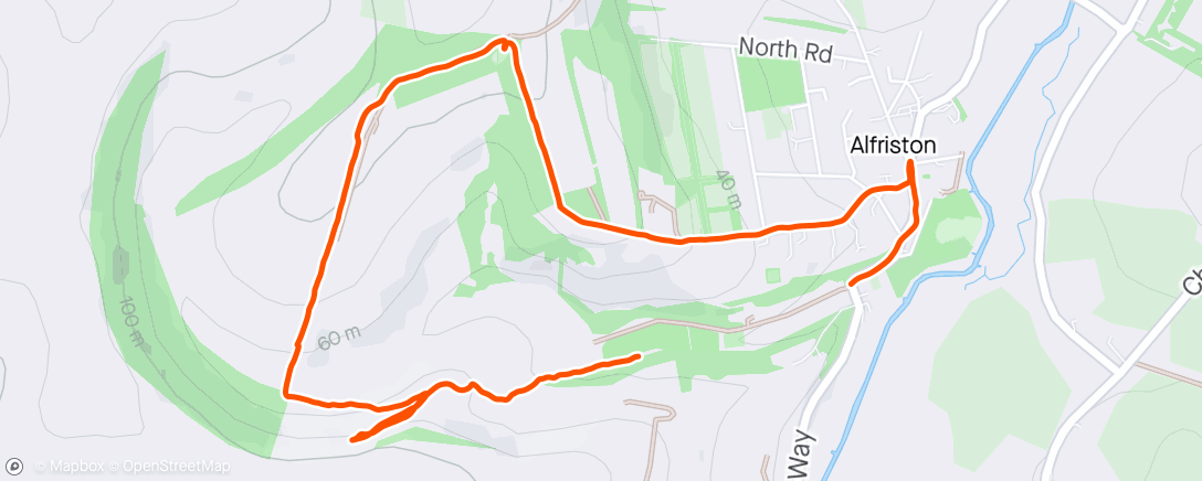 Map of the activity, Morning Trail walk with Amelie