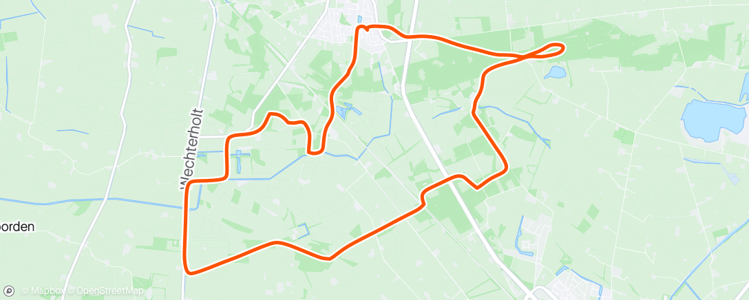 Map of the activity, Rondje onverhard Heino