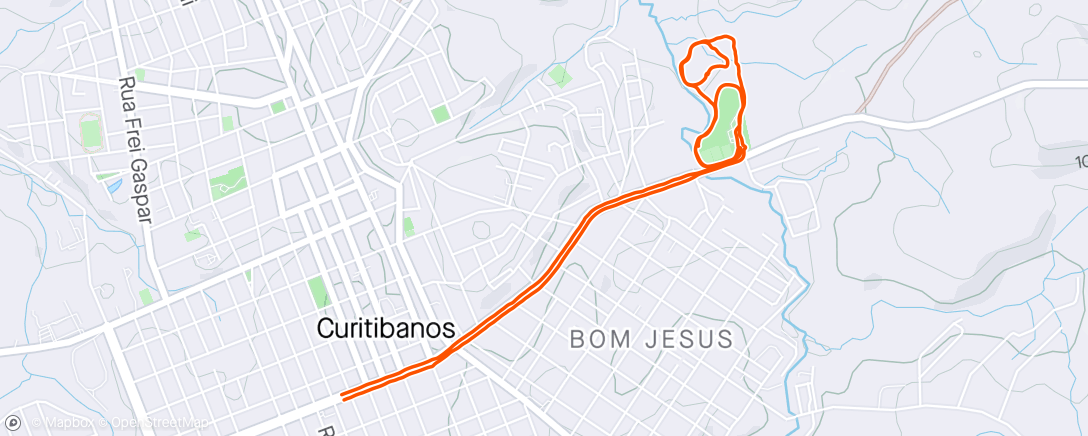 Map of the activity, Visitando a trilha do Pinheiro Tênis Clube.