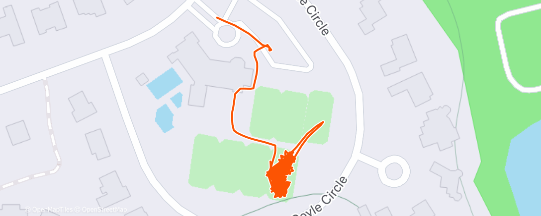 Map of the activity, Lunch Tennis