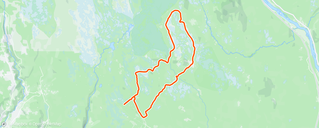 Map of the activity, Afternoon Ski