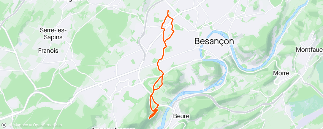 Map of the activity, Stage comité BFC