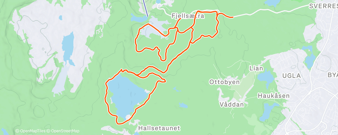 Map of the activity, Afternoon Backcountry Ski