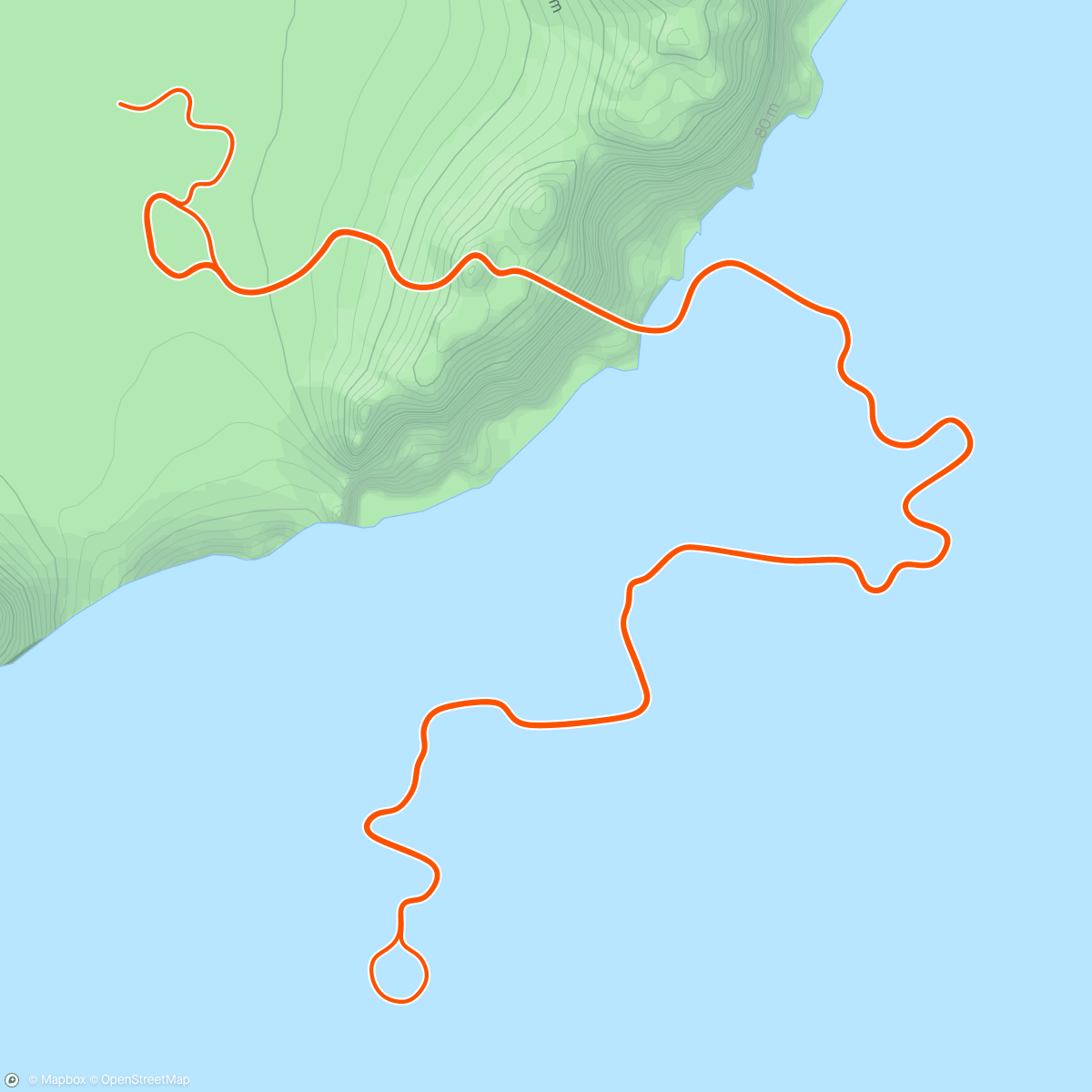 Map of the activity, Zwift - 6. The Wriggler in Watopia
