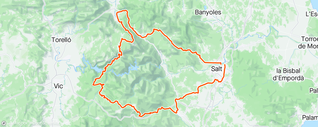 Map of the activity, Still one of my Top 3 loops in Girona
