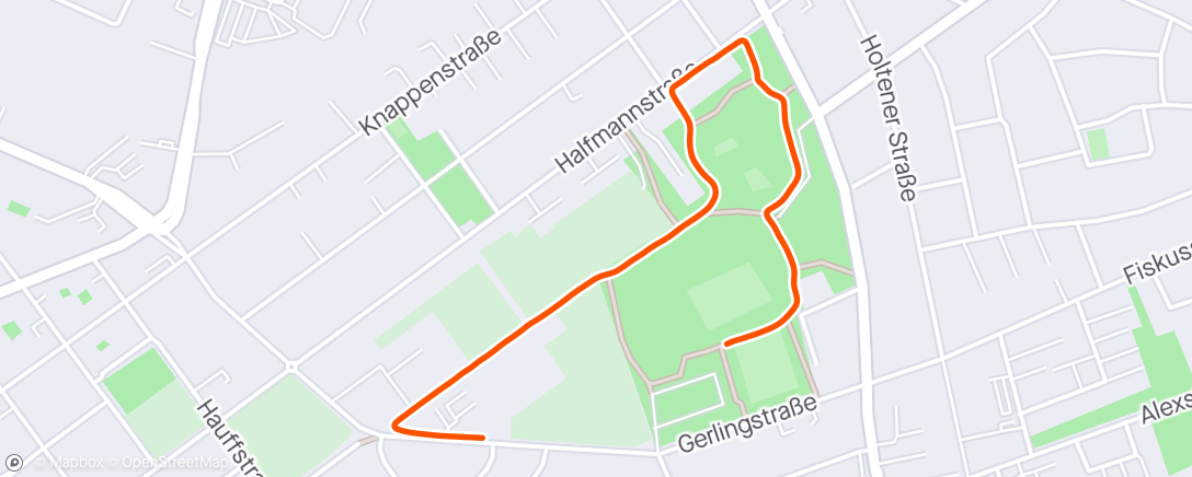 Mapa da atividade, Bike Fahrt