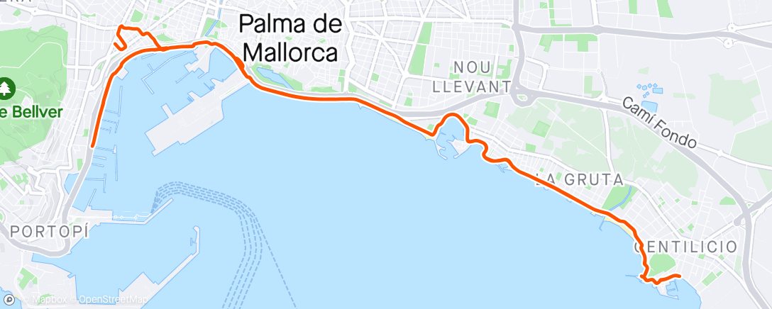 Map of the activity, Exploring Mallorca see side