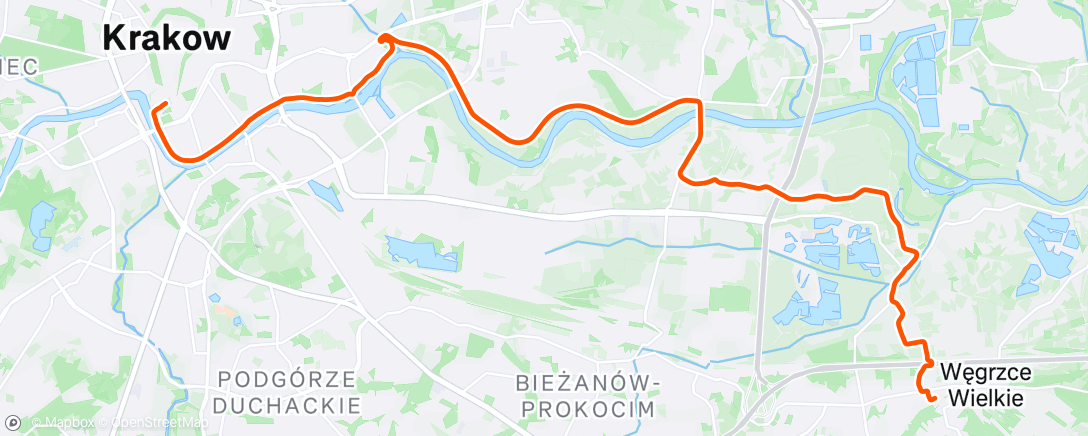 Map of the activity, Afternoon Ride