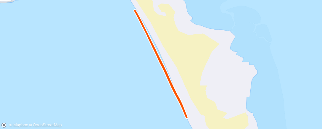 Map of the activity, Inch beach parkrun