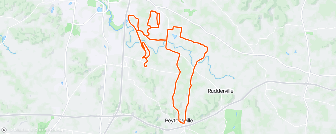 Mapa da atividade, Morning Ride