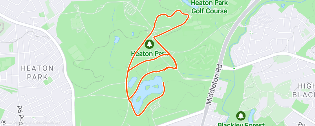 Map of the activity, 350th parkrun