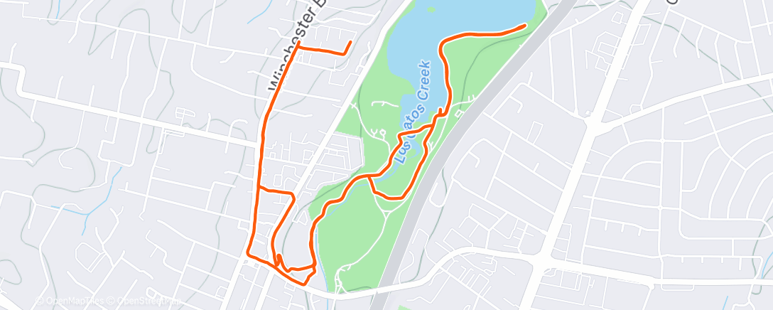 Map of the activity, Morning Walk