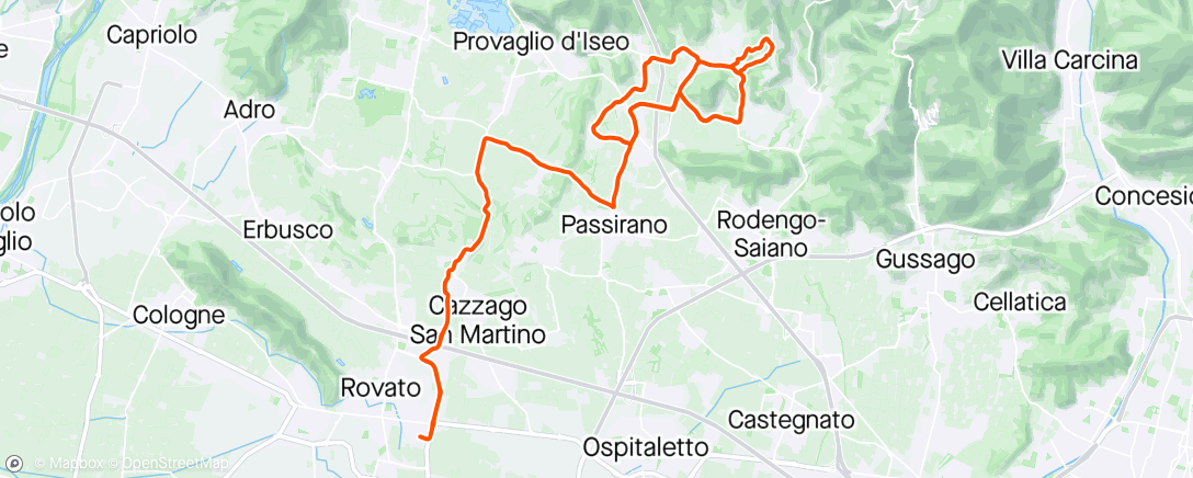 Map of the activity, franciacorta: 6º