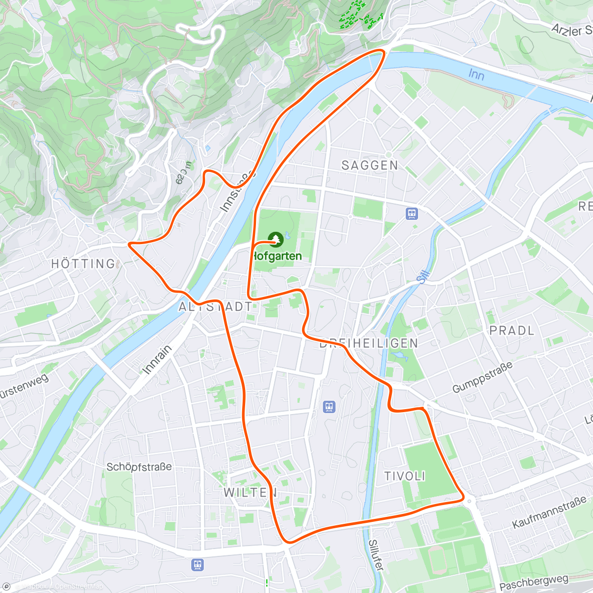 Mapa da atividade, Zwift - Group Ride: SZR Early Birdies (C) on Innsbruckring in Innsbruck