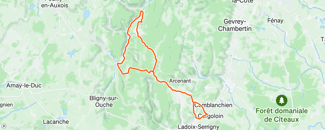 Map of the activity, Flandrian ride 💨🌧️