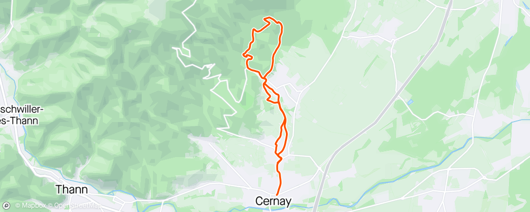 Map of the activity, Sortie trail avec Marlène 😁