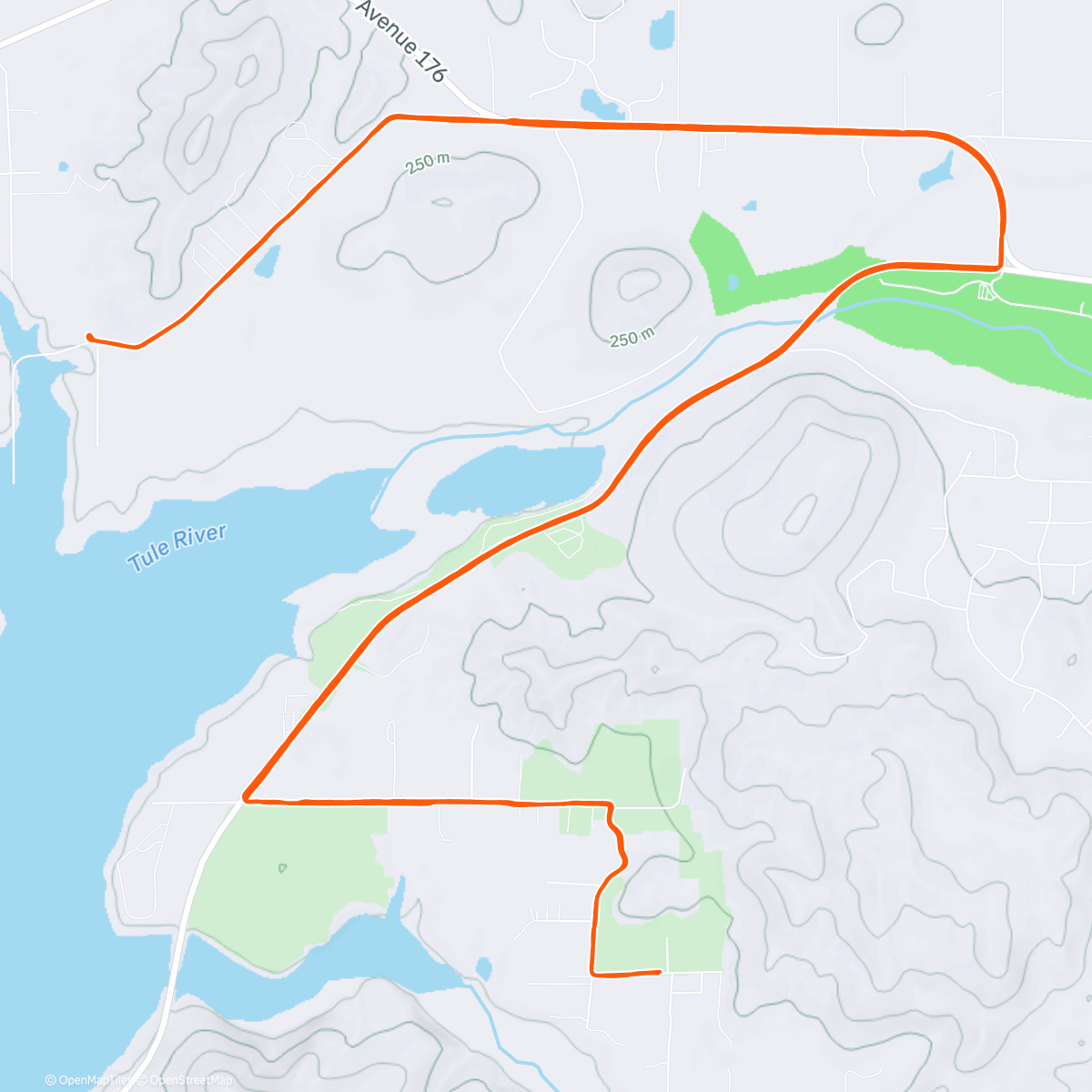 Map of the activity, Hwy Long Run