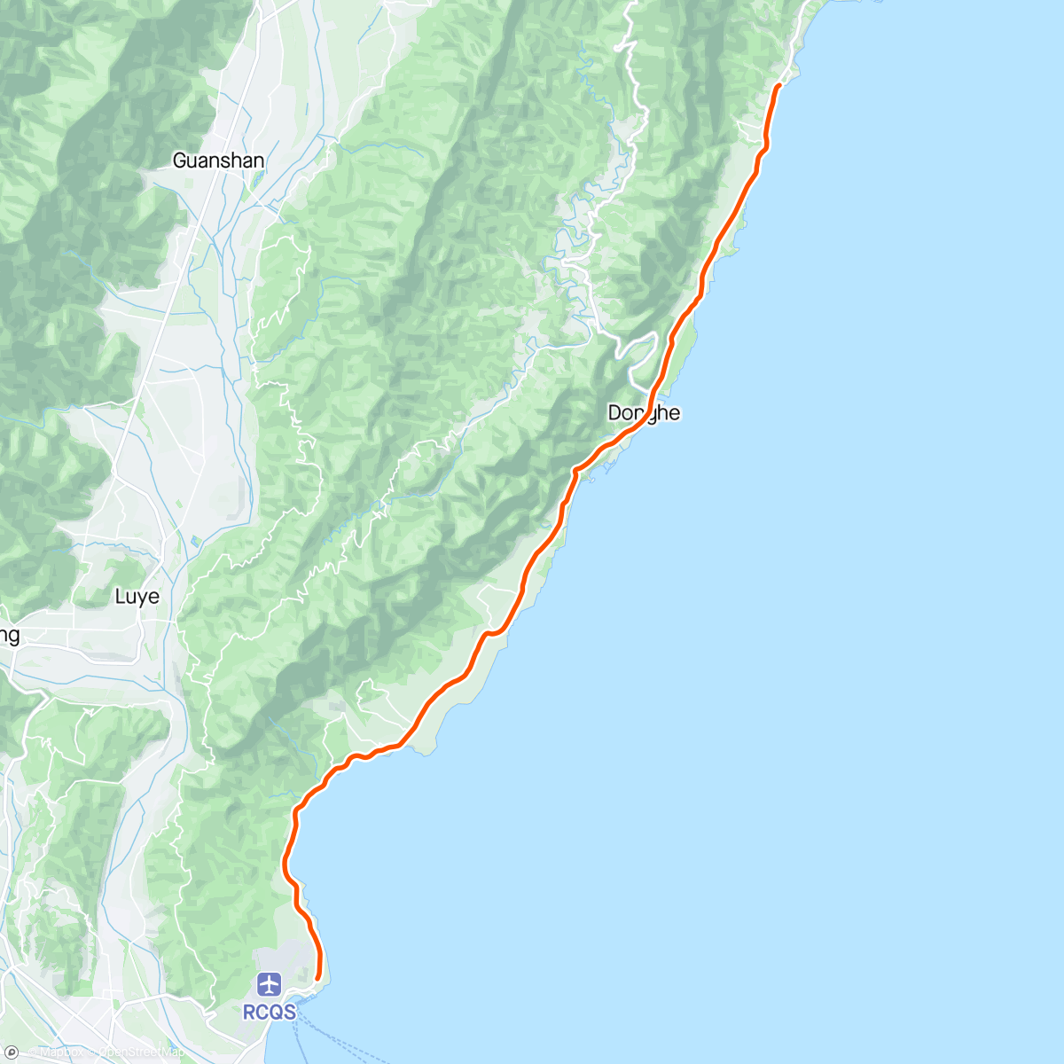 Map of the activity, ROUVY - East Coast | Taiwan