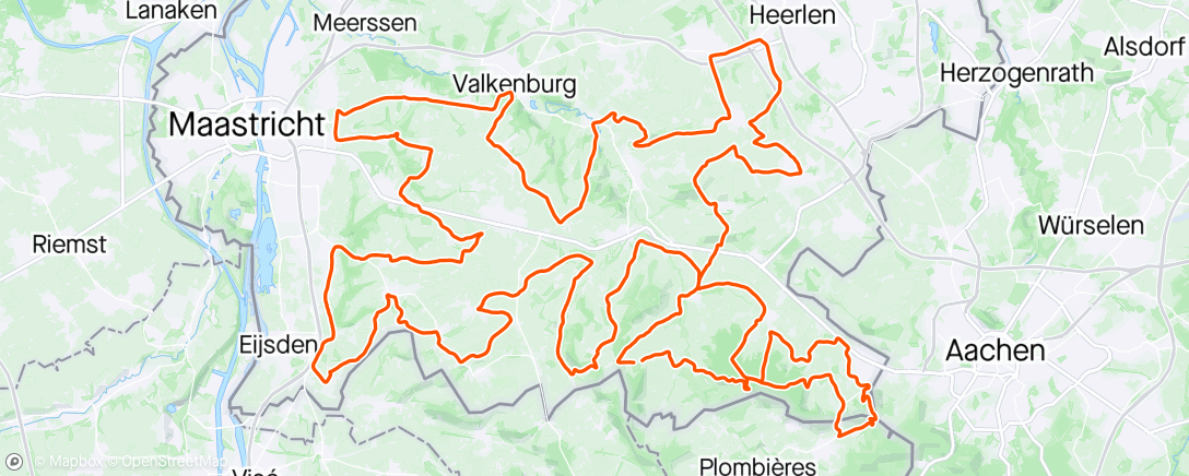 Map of the activity, Amstel gold