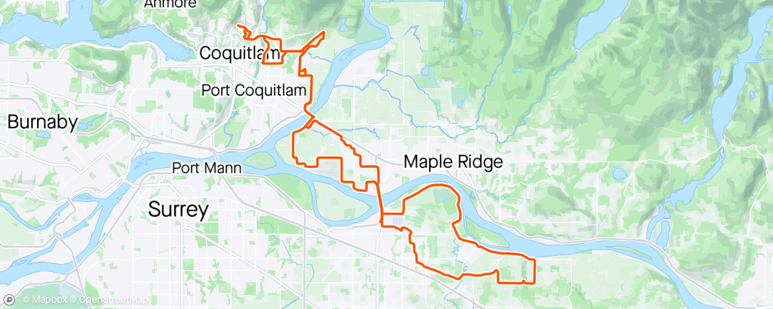 Map of the activity, I guess road riding is okay