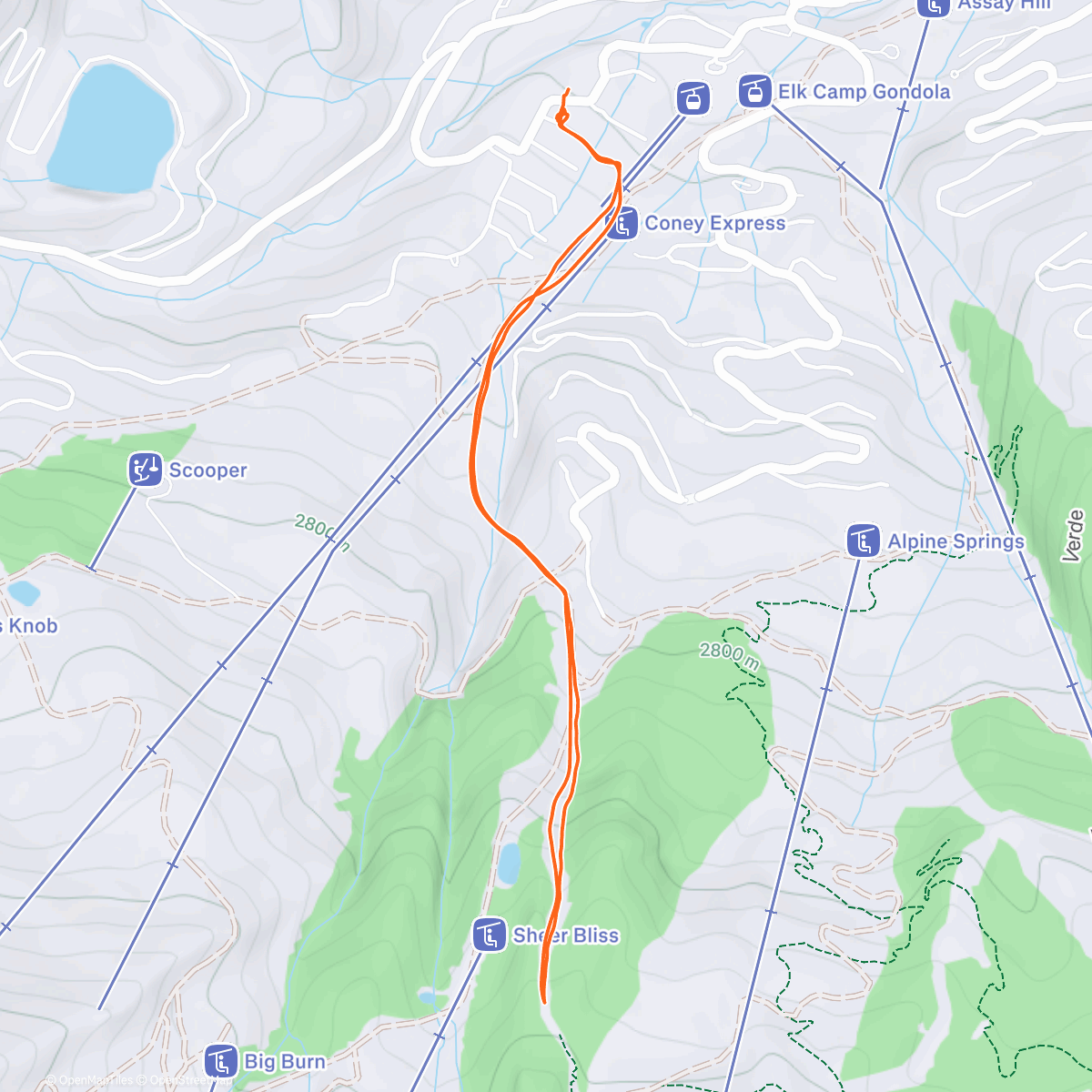 Map of the activity, Afternoon Skin