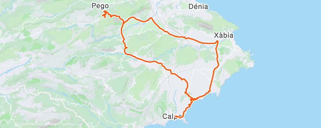 Map of the activity, Morning Ride