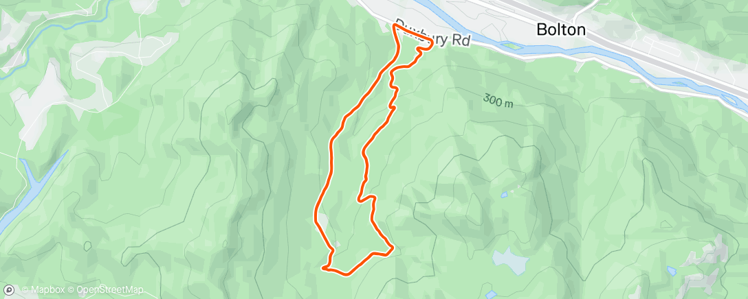 Map of the activity, Lunch Run