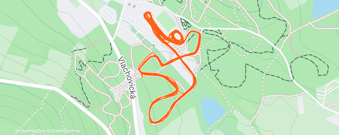 Map of the activity, Skate na kolečku