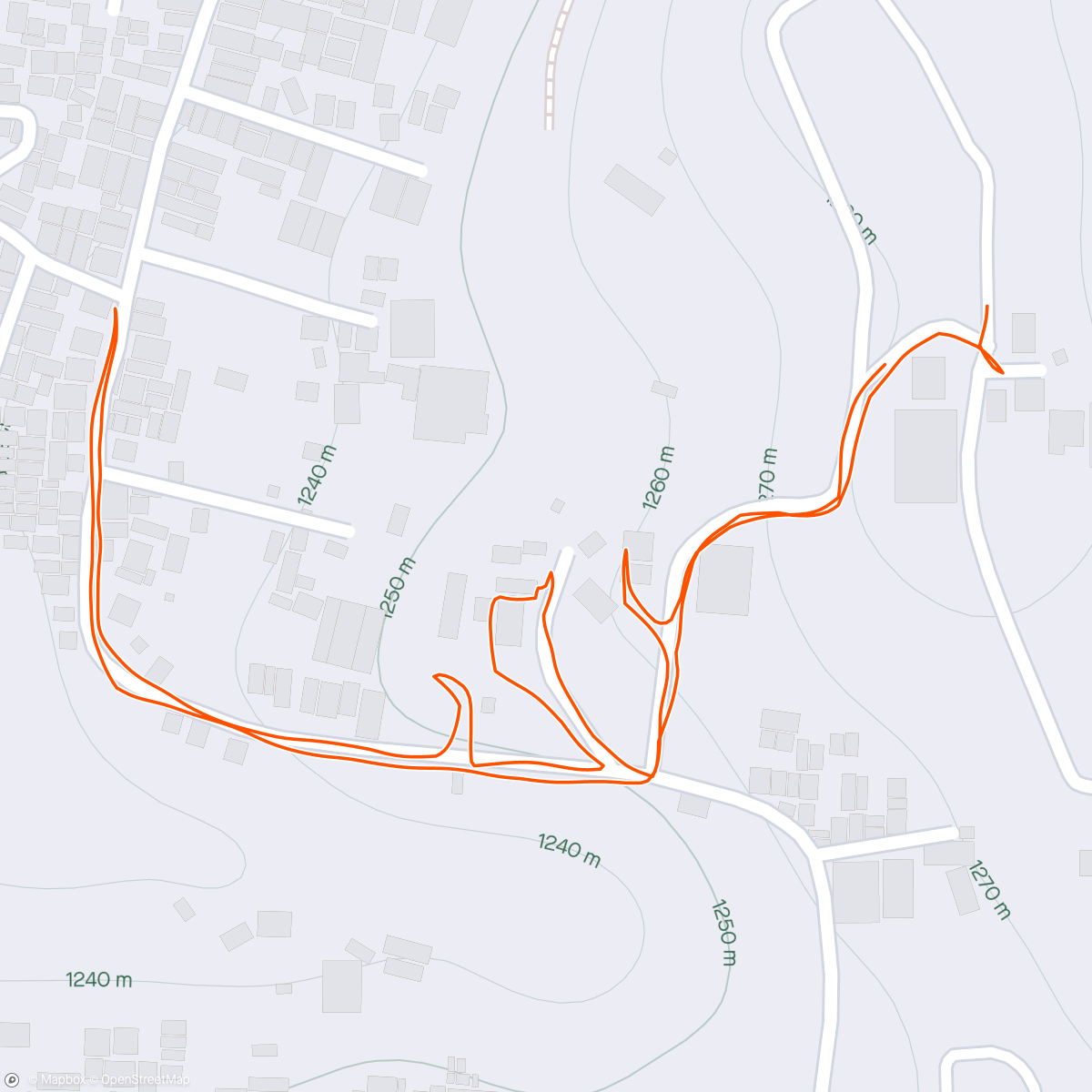 Map of the activity, Eksplor mulberi hill