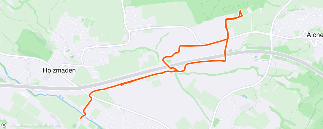 Map of the activity, Zum Training und zurück