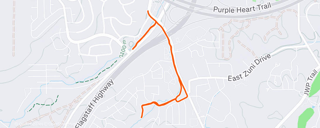 Mapa de la actividad (Morning Run)