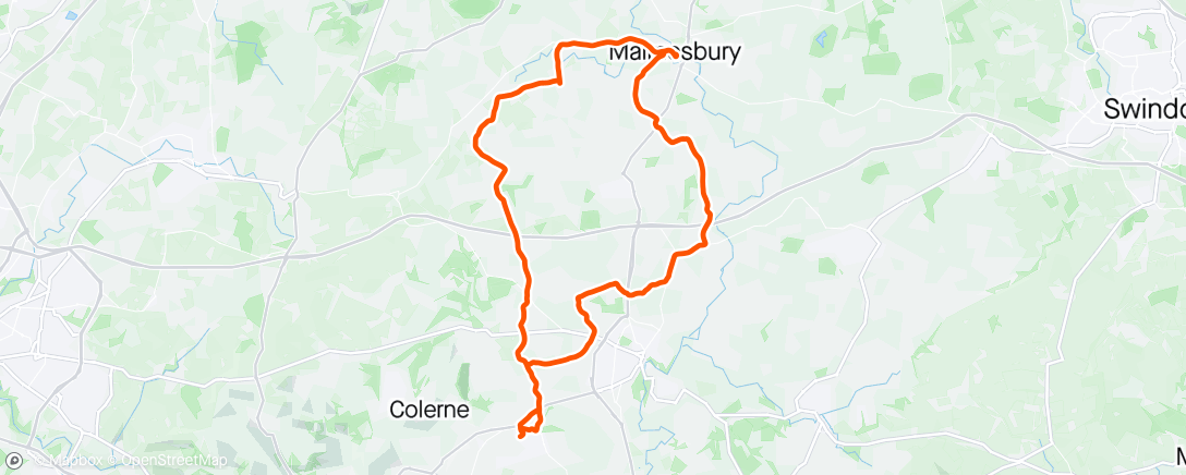Map of the activity, Green+ Malmesbury Mini