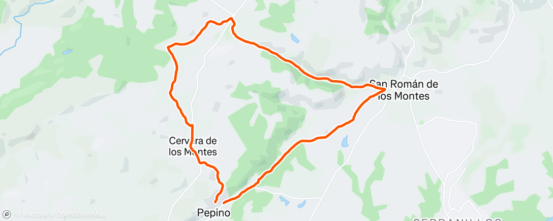 Map of the activity, Media maratón Bajo San Vicente (con sparring)