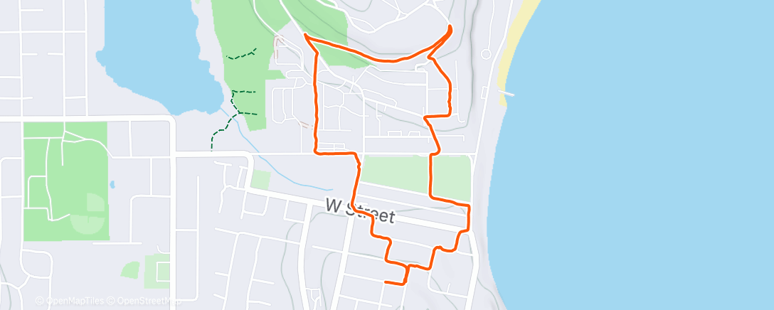 Map of the activity, Afternoon Walk