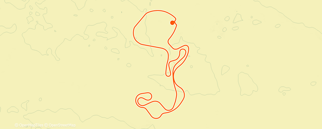 Map of the activity, MyWhoosh - 1h