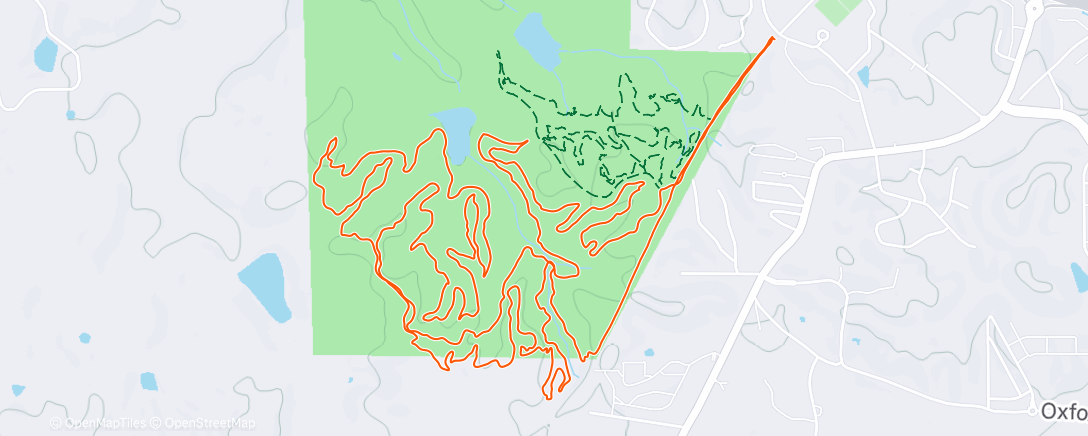 Map of the activity, Morning Mountain Bike Ride