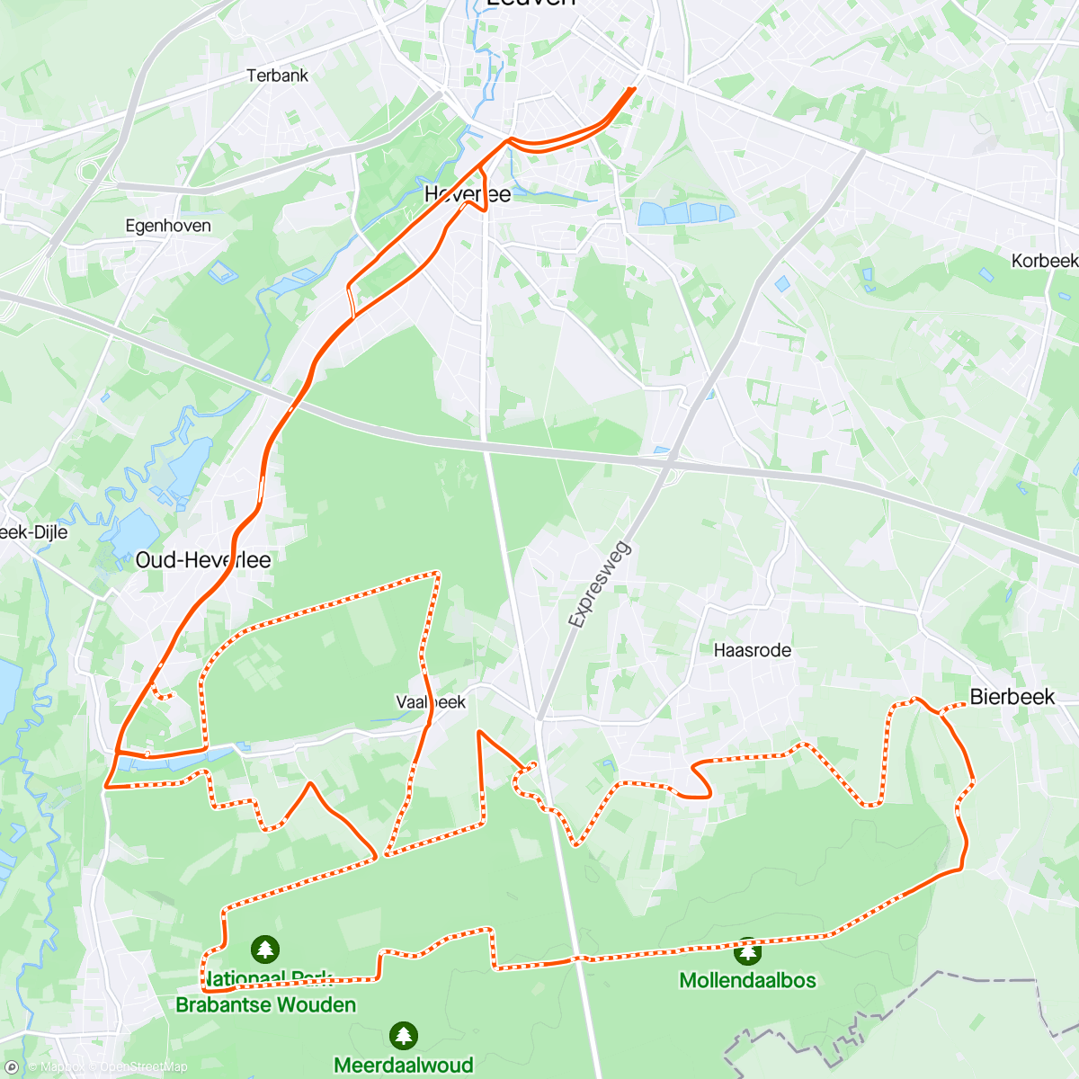 Map of the activity, Objazd małej pętli ME