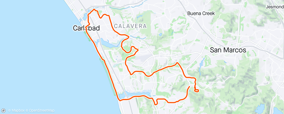 Mappa dell'attività Short ride before the J-O-B (6,000 miles for the year)