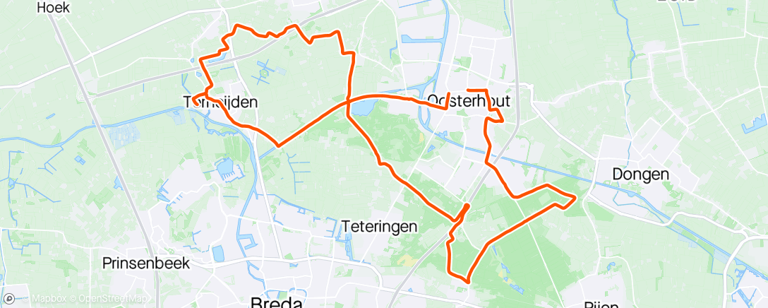 Map of the activity, Omgeving Oosterhout verkennen