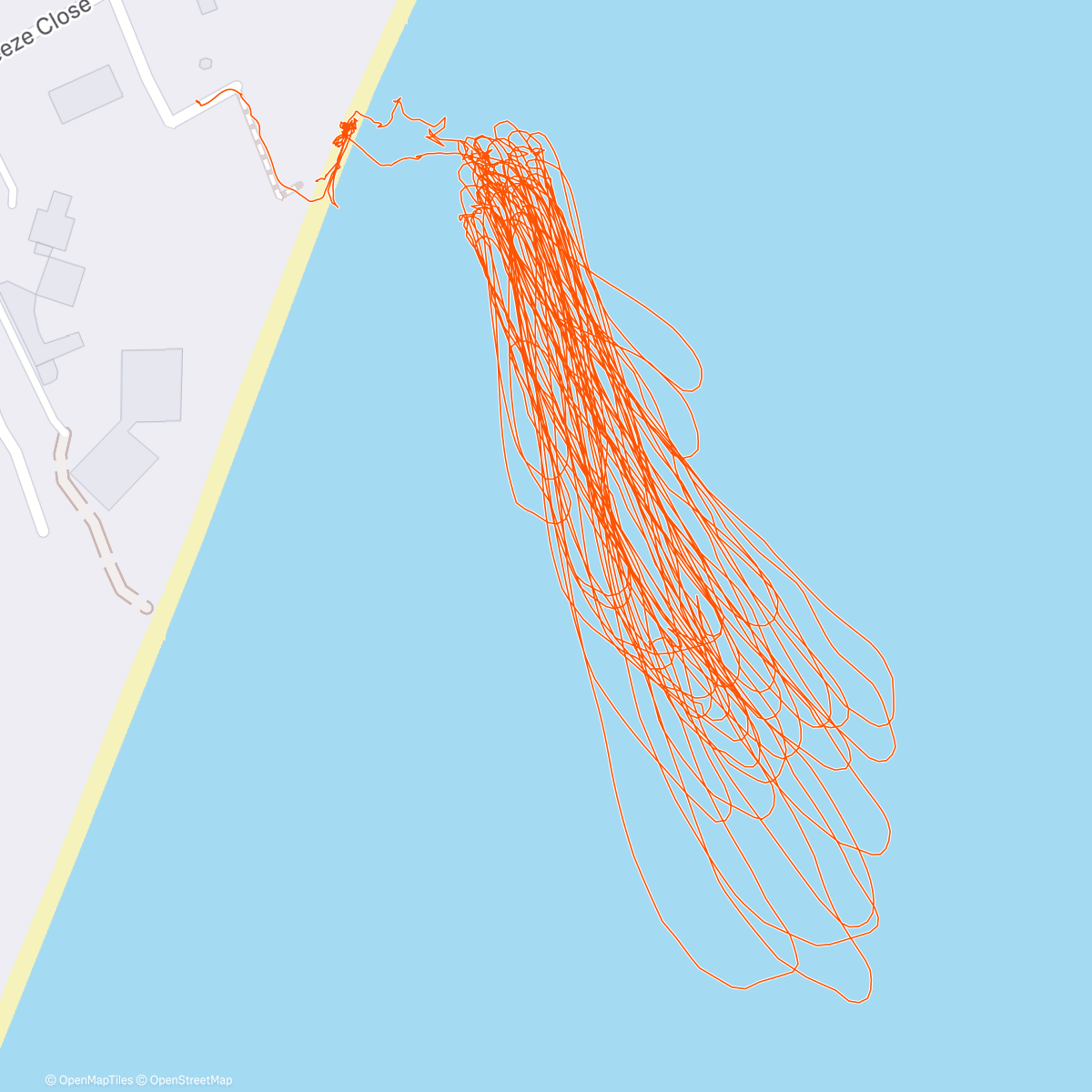 Map of the activity, Christmas Eve