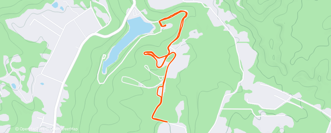 Map of the activity, Afternoon Walk