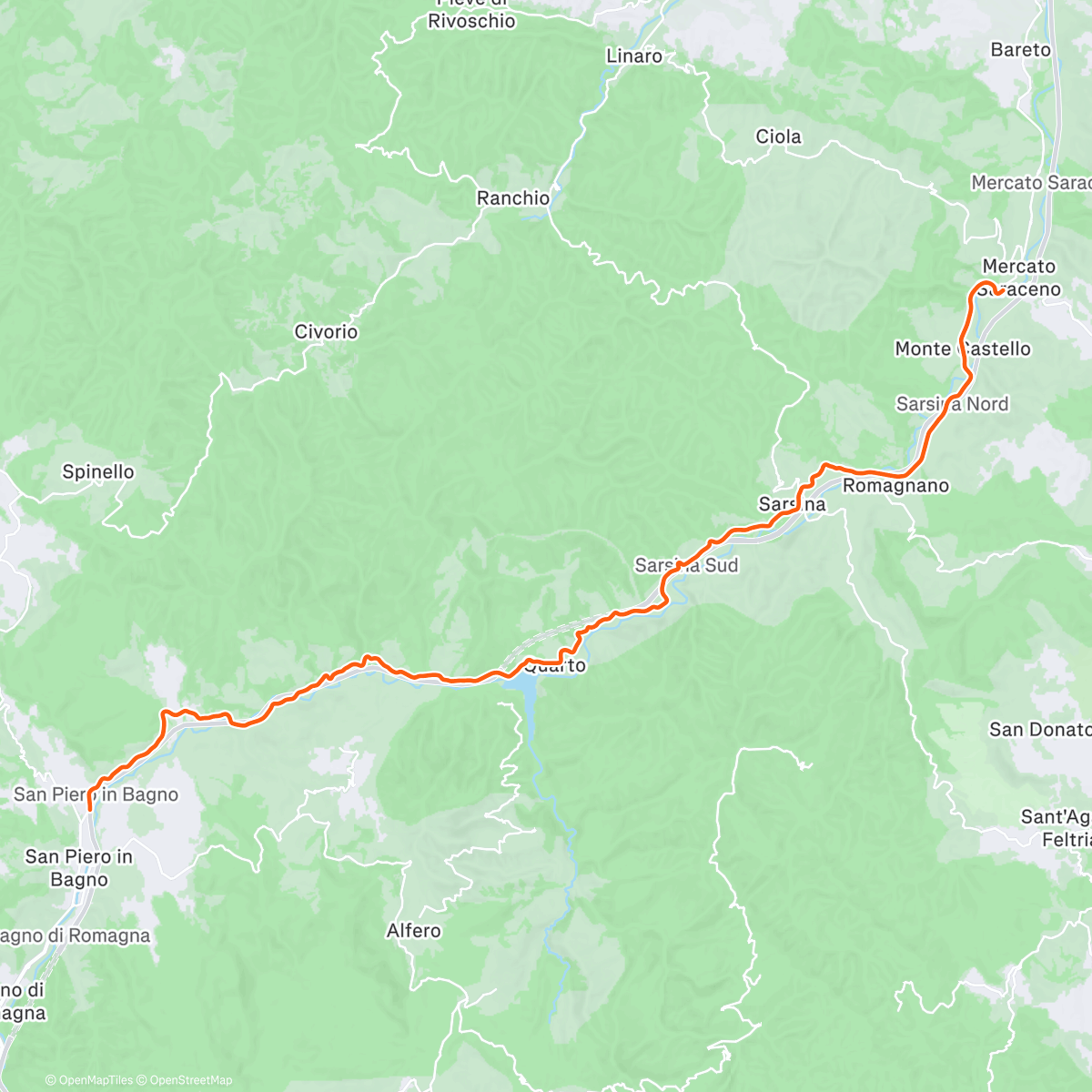 Map of the activity, ROUVY - San Piero to Castello Colonnata | Italy