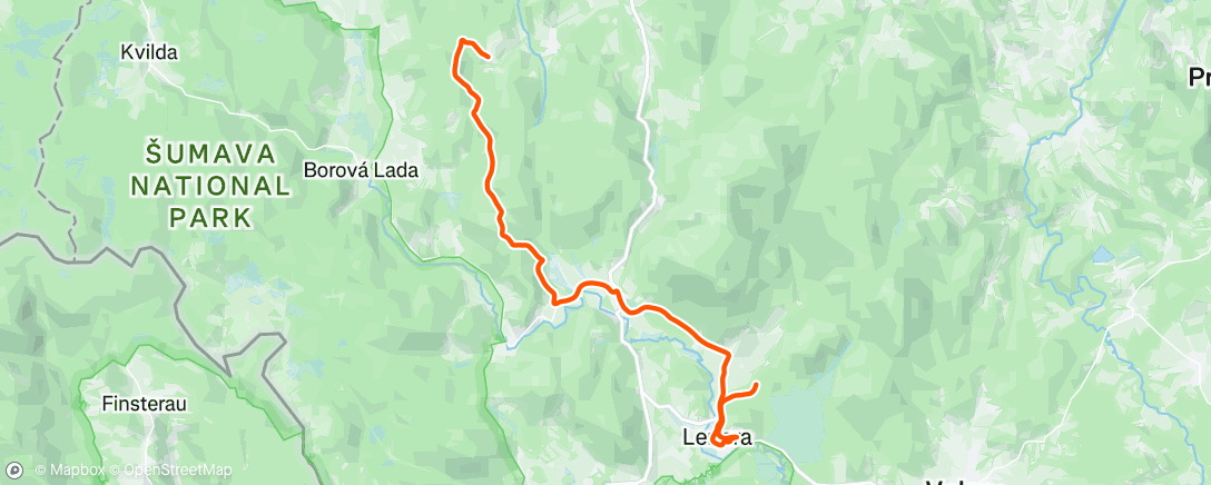 Map of the activity, Podzimky na kolech