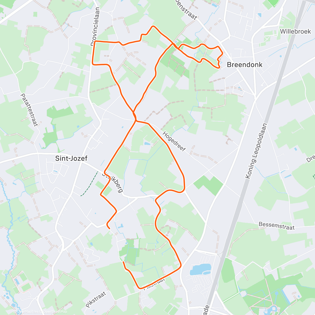 Map of the activity, Dogwalk 🐾