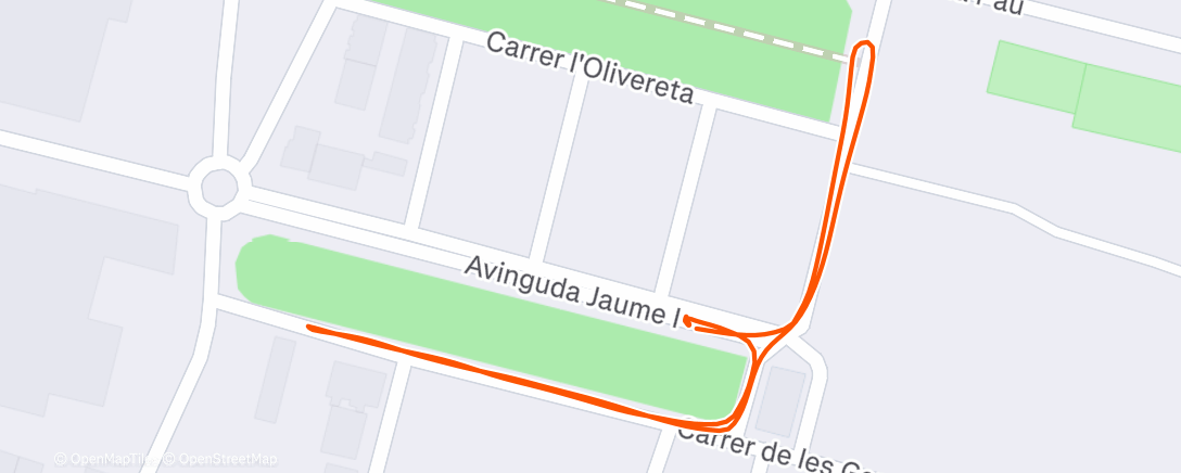 Map of the activity, Sortie vélo le midi