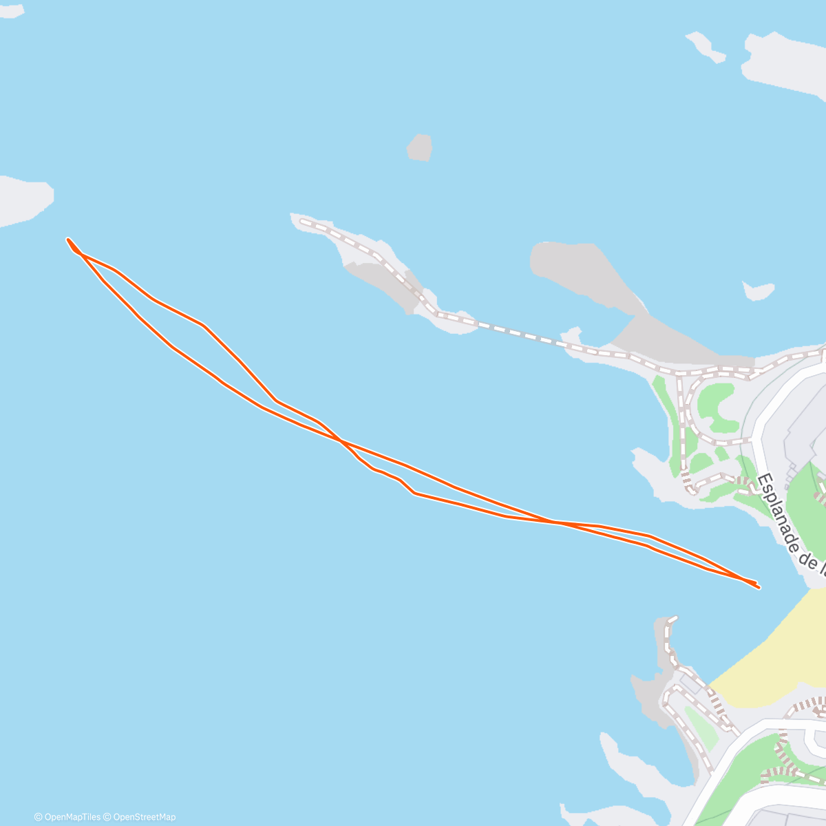 Map of the activity, Boucalot, eau à 12°, air à 0°